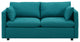 Activate Upholstered Fabric Sofa, Teal