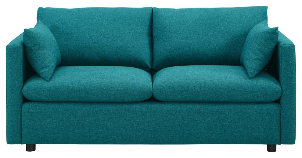 Activate Upholstered Fabric Sofa, Teal