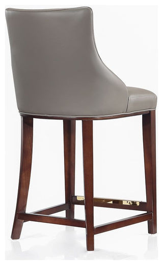 Manhattan Comfort Shubert Counter Stool, Dark Taupe, Single
