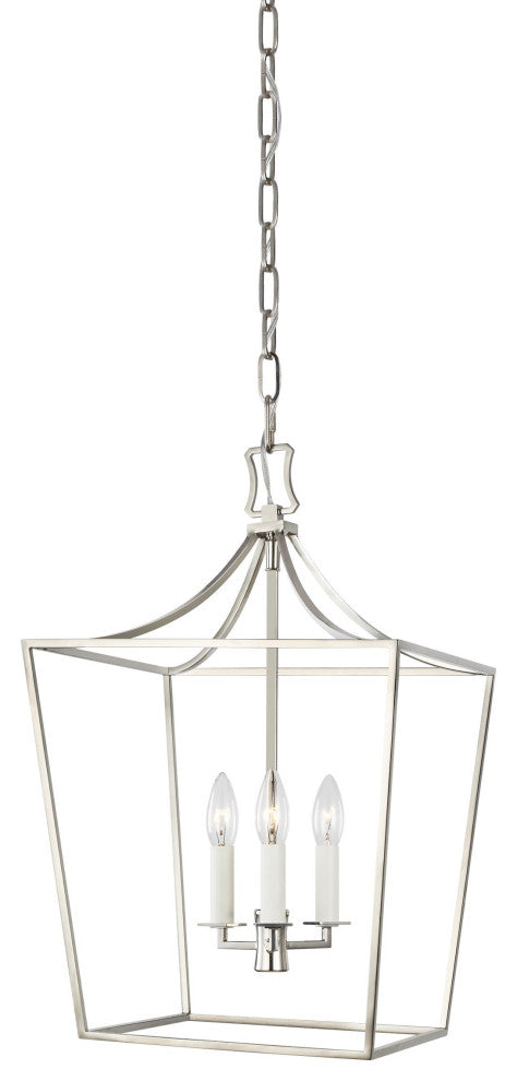 Southold Small Lantern, Polished Nickel