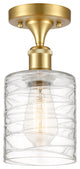 Innovations 516-1C-SG-G1113-LED 1-Light Semi-Flush Mount, Satin Gold