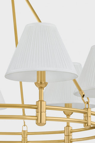 Hudson Valley Lighting Howard Chandelier By Mark D. Sikes, Aged Brass