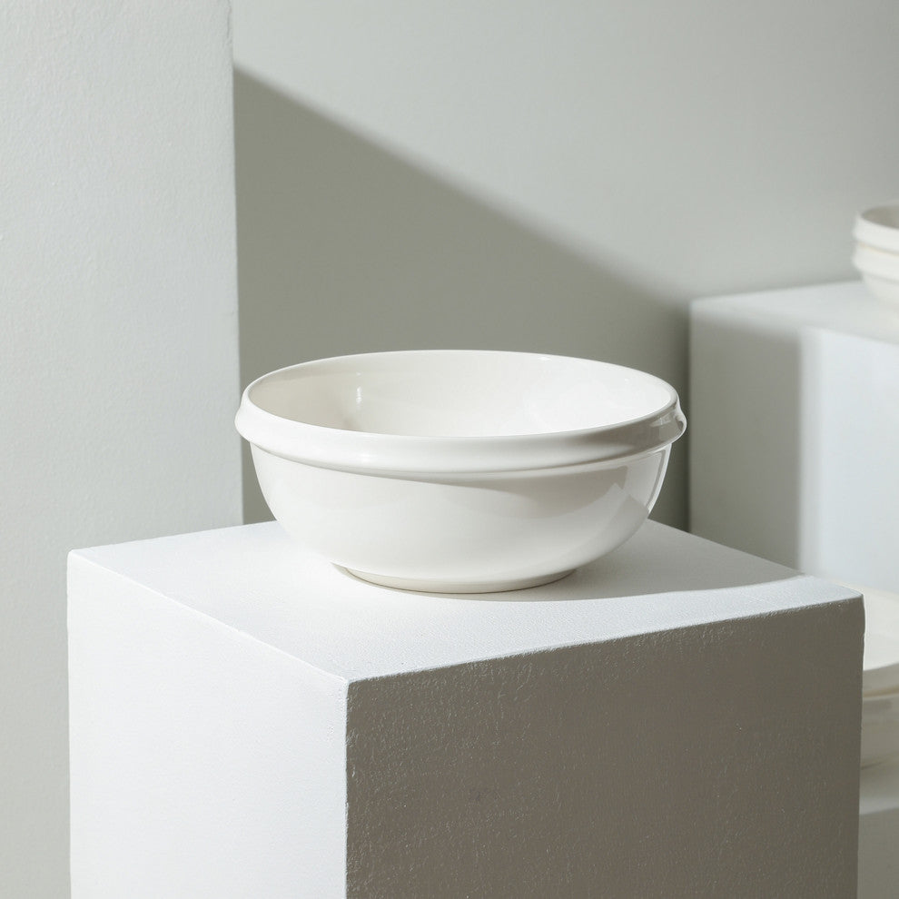 Stone Lain Verso Porcelain Bowl Set of 4, White