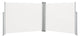 vidaXL Retractable Side Awning Cream 55.1"x393.7"