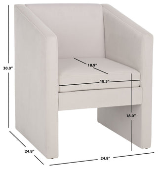 Safavieh Ylva Accent Chair, Light Grey