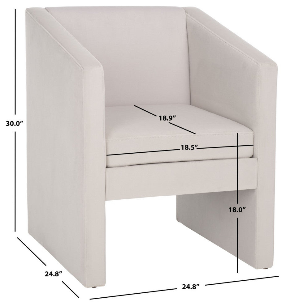 Safavieh Ylva Accent Chair, Light Grey