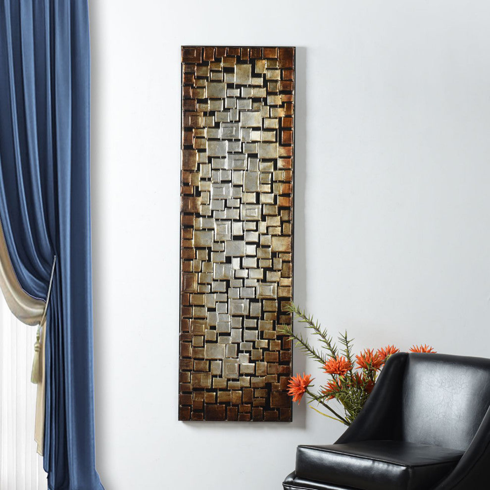 Handmade Metal Wall Art-Geometric-22" x 71"