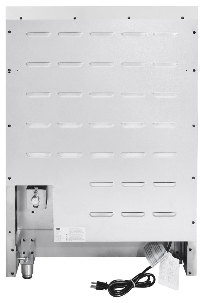 24" Slide-In Freestanding Gas Range With 4 Sealed Burners, Cast Iron Grates
