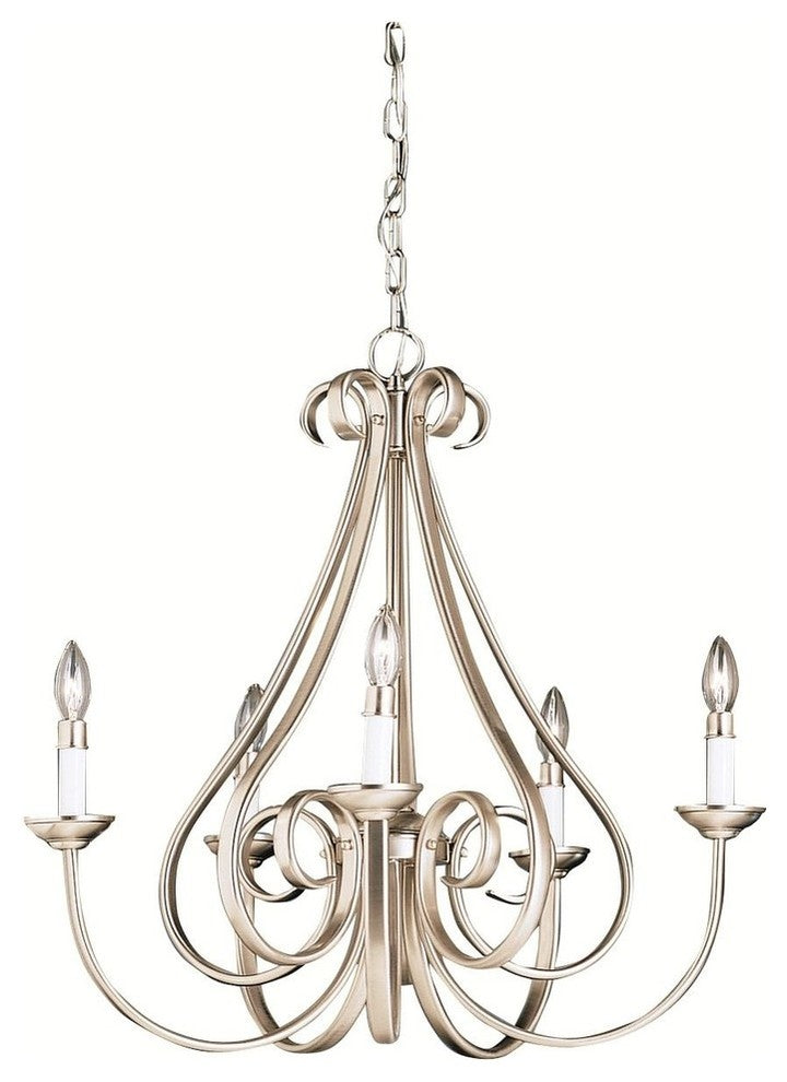 Chandelier 5-Light, Brushed Nickel