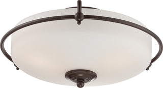 Quoizel GF1617PN Three Light Flush Mount Griffin Palladian Bronze