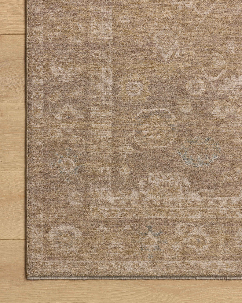 Chris Loves Julia x Loloi Louisa Taupe / Gold 2'-3" x 3'-10" Accent Rug