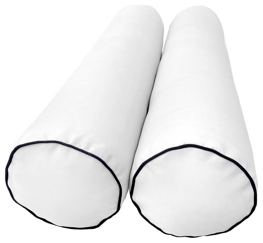 Style5 Crib Contrast Pipe Outdoor Mattress Bolster Slip Cover COMPLETE SET AD106