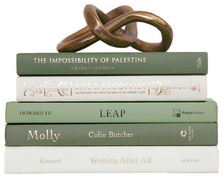 Decorative Books - Ivy Cream Book Stack