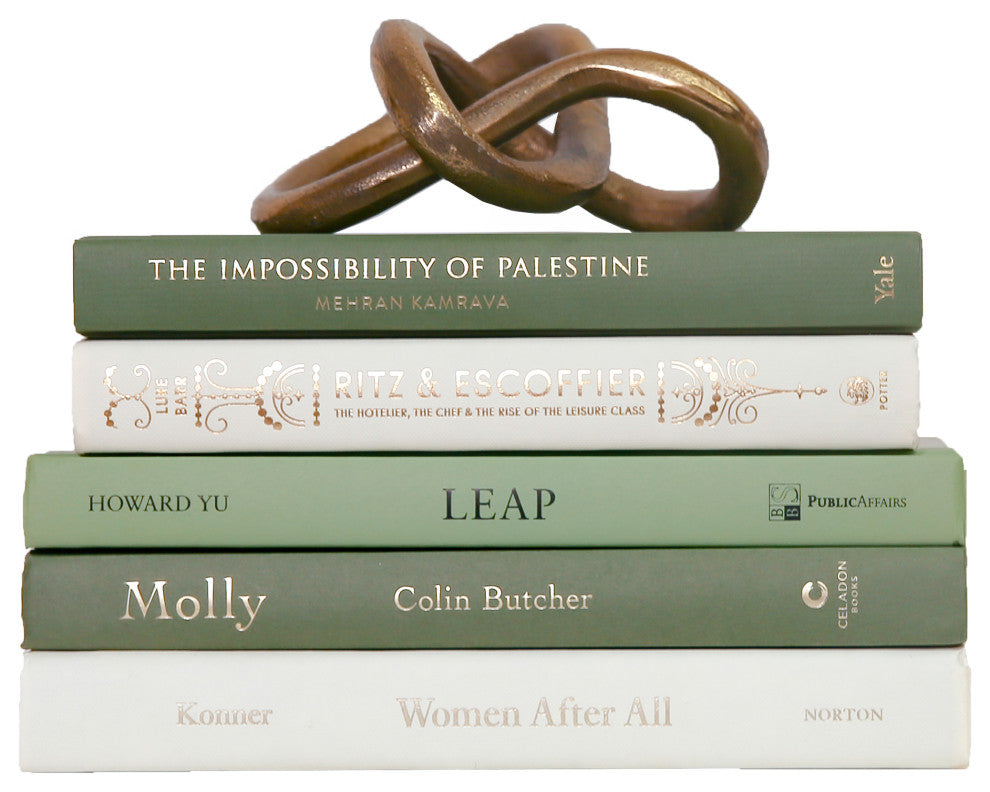 Decorative Books - Ivy Cream Book Stack