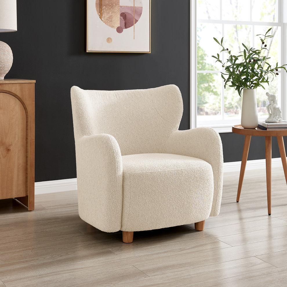 Tiffany Accent Arm Chair, Palladian Beige, Fabric