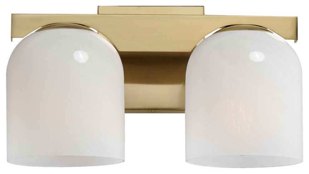 Maxim 21232MR Scoop 2 Light 14"W Vanity Light - Natural Aged Brass