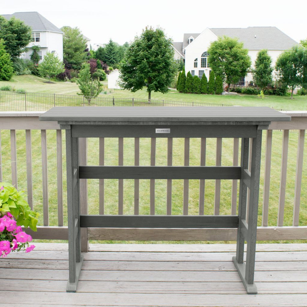 Lehigh 3 Piece Balcony Set, Coastal Teak, Bar Height