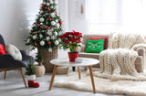 Cool Christmas Deer Accent Pillow, Bright Green, 26"x26"