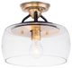 Maxim Goblet One Light Semi-Flush Mount 26129CLBZAB