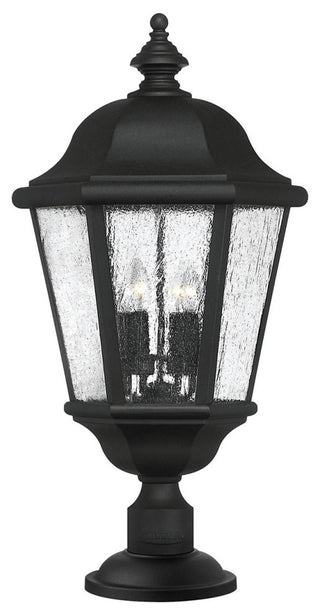 Hinkley Edgewater Large Post Top Or Pier Mount Lantern, Black