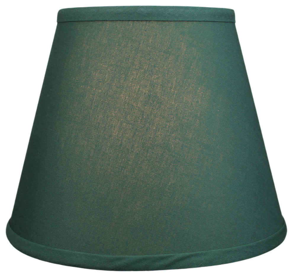 Fenchel Shades 6"x10"x8" Spider Attachment Empire Lamp Shade, Linen Hunter Green