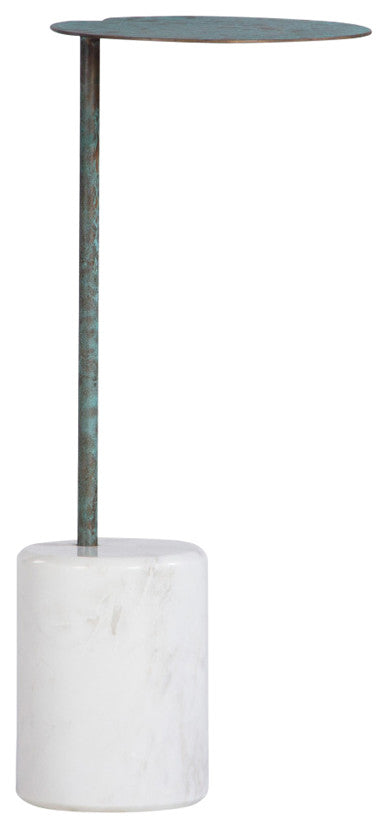 Lily Green Patina Drink Table, Small
