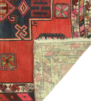 Fine Vintage Distressed Esperanz Red/Navy Runner, 4'8x10'11