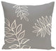My Best Frond Floral Print Pillow, Classic Gray, 18"x18"