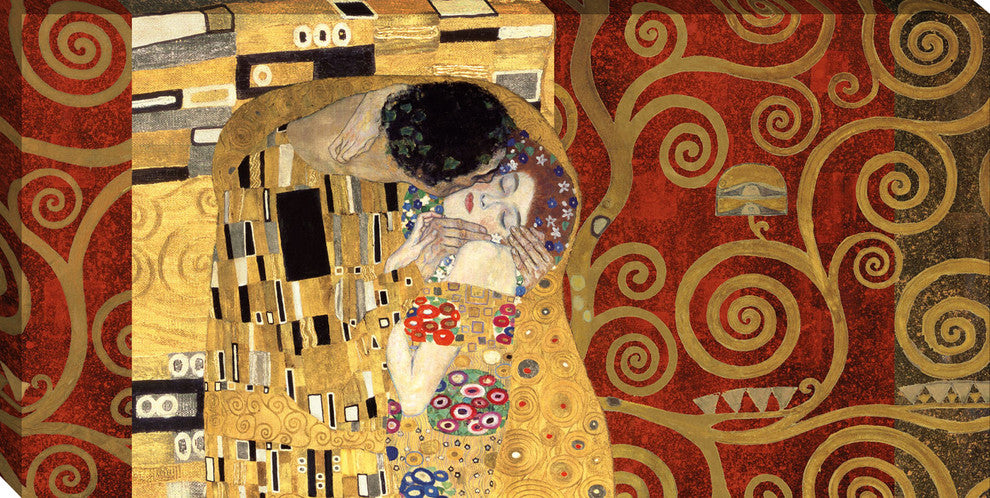 "The Kiss - Gold" By Gustav Klimt, Giclee Print on Gallery Wrap Canvas