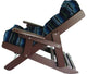 Folding and Reclining Siesta Chair, Poly Lumber, Tudor Brown, Stanton Lagoon