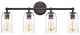 CHLOE Lighting Joyce Contemporary 4-Light Bath Vanity Fixture, Rubbed Bronze