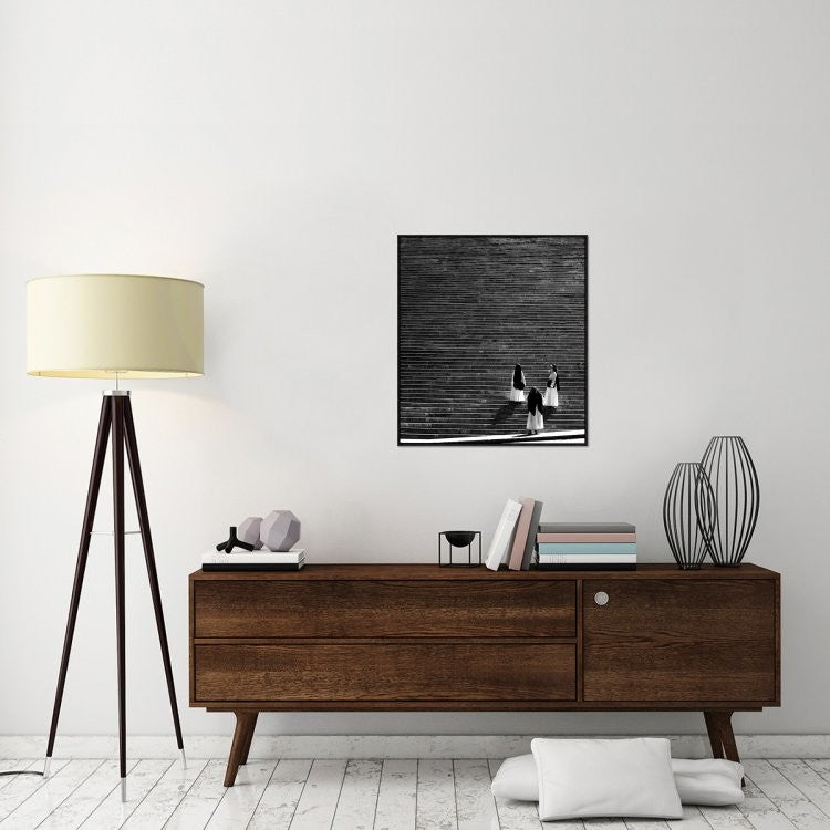 "Untitled" Framed Canvas Giclee by Francesco Santini, 28x31"