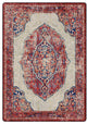 Jules + Cole Camilla Premium Area Rug | Traditional/Persian/Boho, Red, Indoor, Fall Harvest, 5' X 8' Rectangle