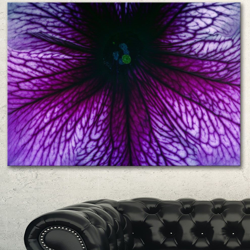 Abstract Purple Floral Design, Floral Canvas Art Print, 40"x30"