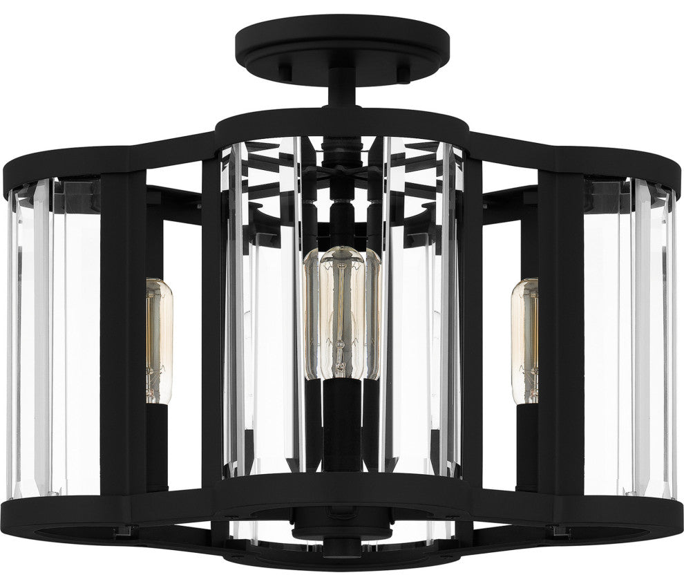 Quoizel QSF6193 Renee 4 Light 15"W Semi-flush Ceiling Fixture - Bronze Gold