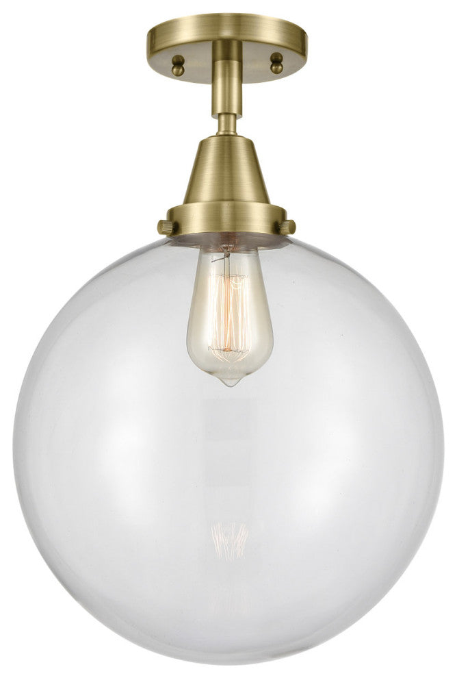 Innovations Lighting 447-1C-AB-G202-12 Beacon 1 Light 12" Flush Mount