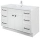 Manhattan Vanity, 1-Door 3-Drawer, White, 48", Single Bowl