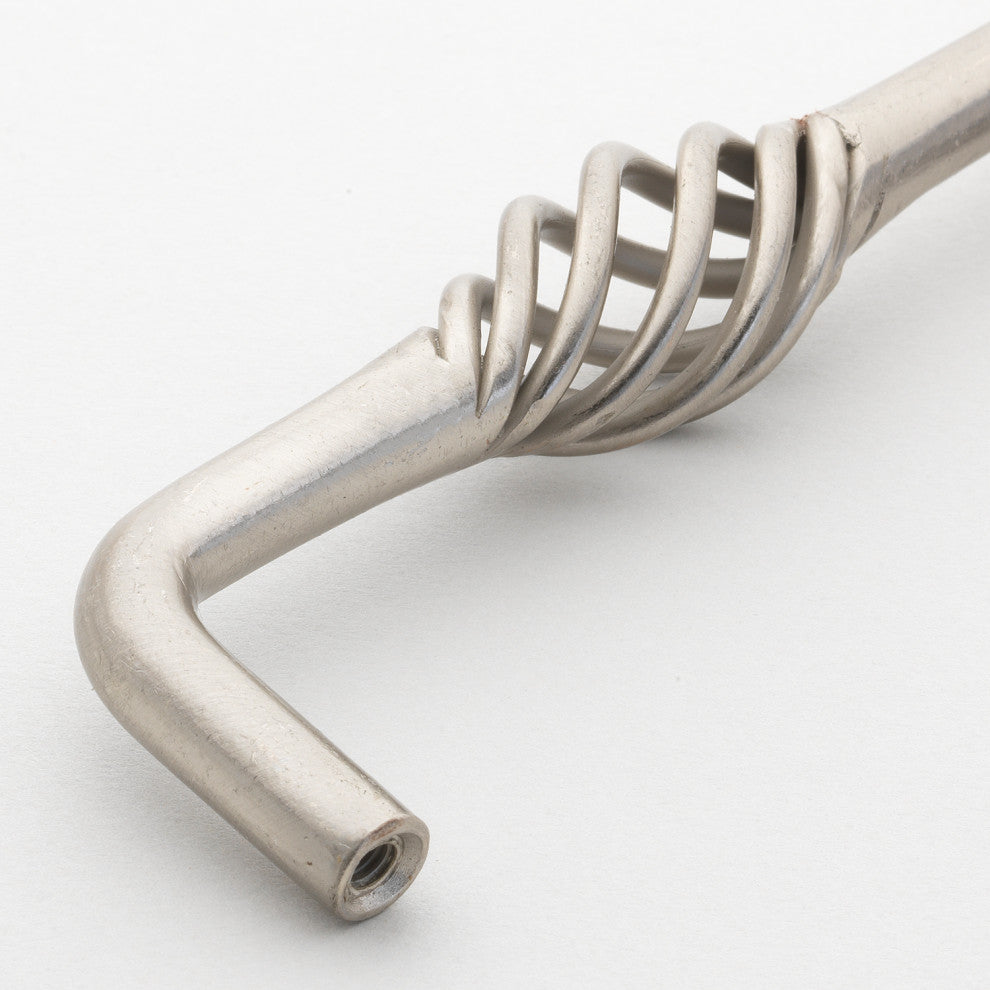 3" Screw Center Twisted Birdcage Cabinet Pull, Satin Nickel, Set of 10