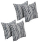 17" Jacquard Throw Pillows With Inserts, Set of 4, Clove Minera