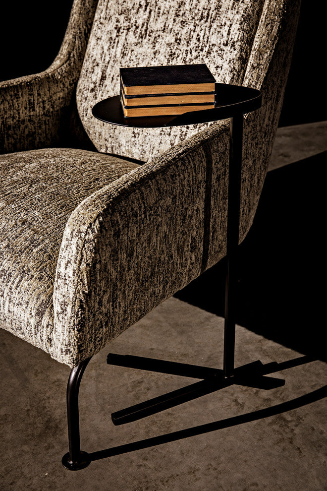 Golem Side Table, Black Steel
