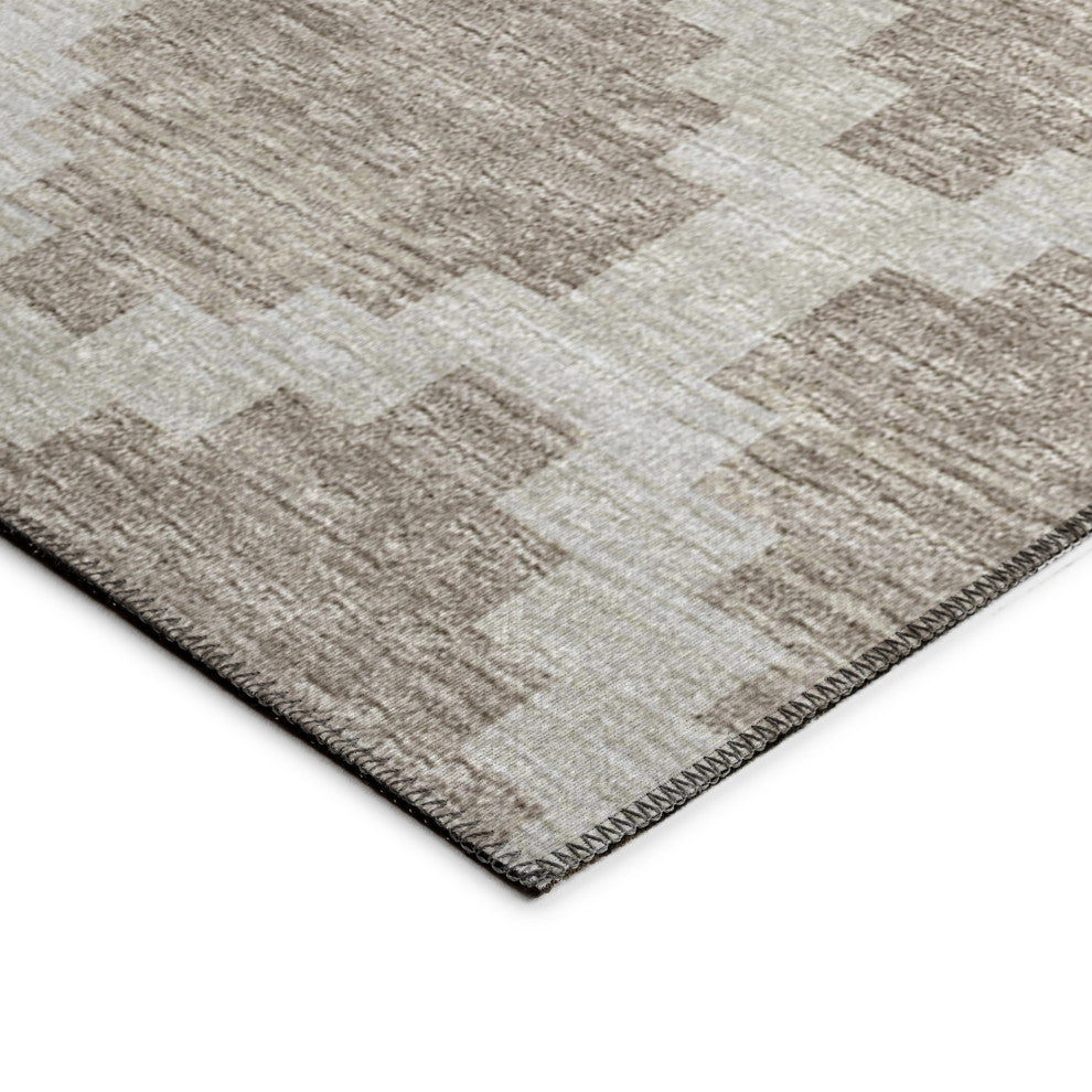Indoor/Outdoor Sedona SN9 Taupe Machine Washable 2'3" x 10' Runner Rug