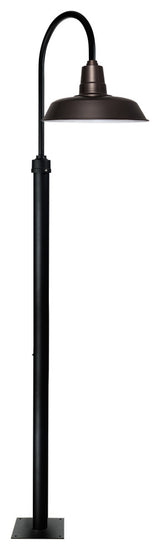 Cocoweb 22" Vintage LED Post Light in Mahogany Bronze With 8' Post