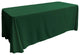 LA Linen Rectangular  Polyester Poplin Tablecloth, Hunter Green, 90"x132"
