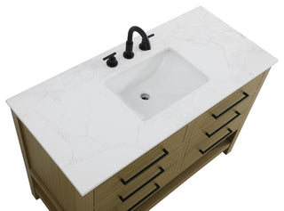 Home Living 48" Single Bathroom Vanity, Chestnut Brown