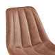 Robert PU Counter Stool,, Set of 4, Umber Brown, Dining Side Chair, Faux Leather