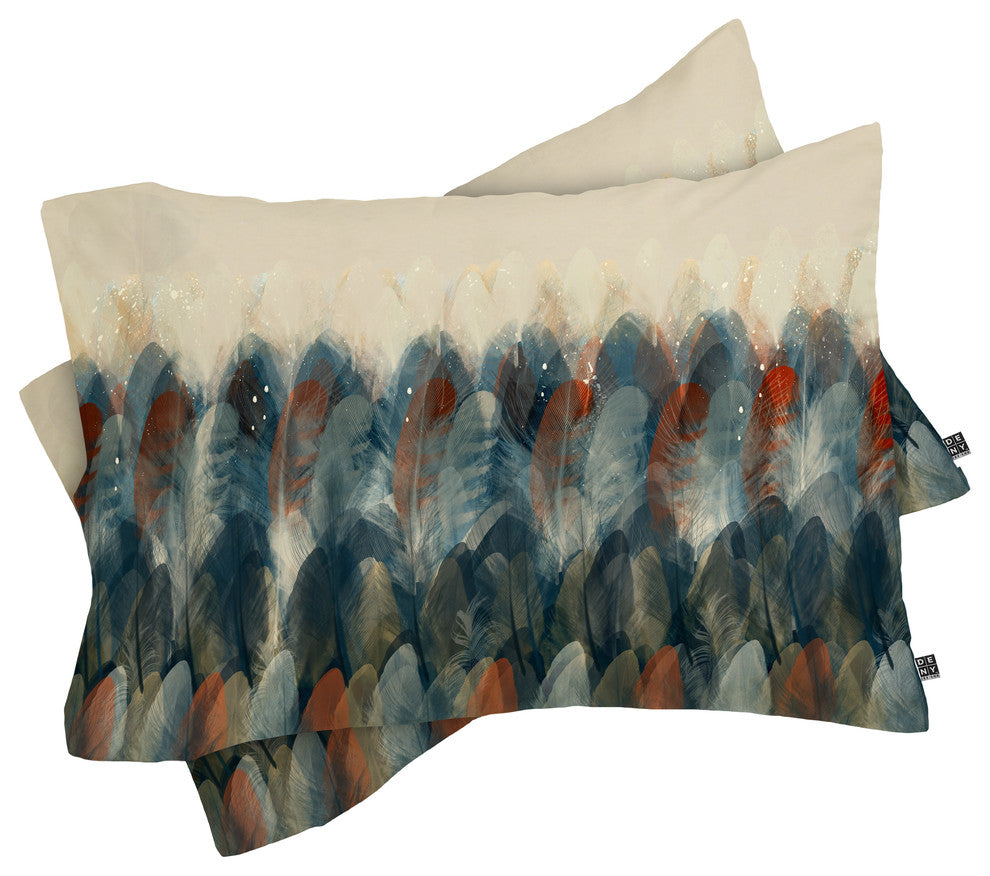Deny Designs Brian Buckley feather moon Pillowcase