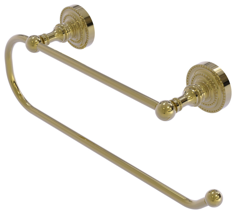 Dottingham Wall Mounted Paper Towel Holder, Unlacquered Brass