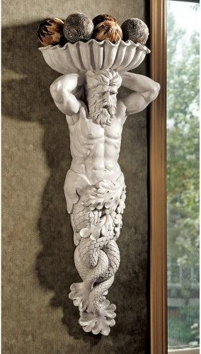 Atlantes God of The Sea Wall Sculpture
