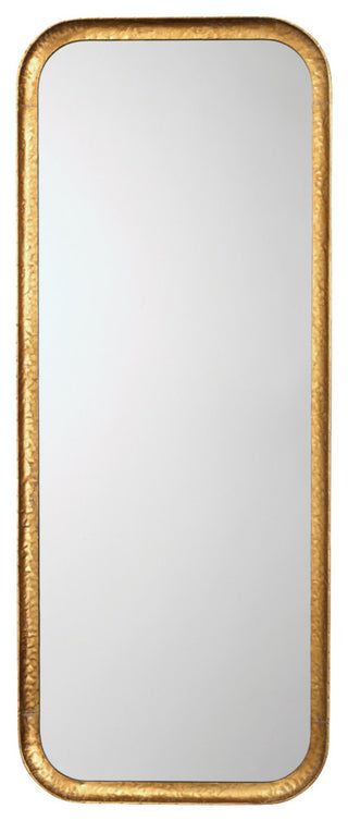 Capital Iron Rectangle Mirror, Gold Leaf Metal