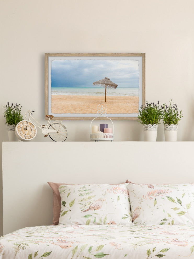 "Gone Coastal" Framed Painting Print, 12x8